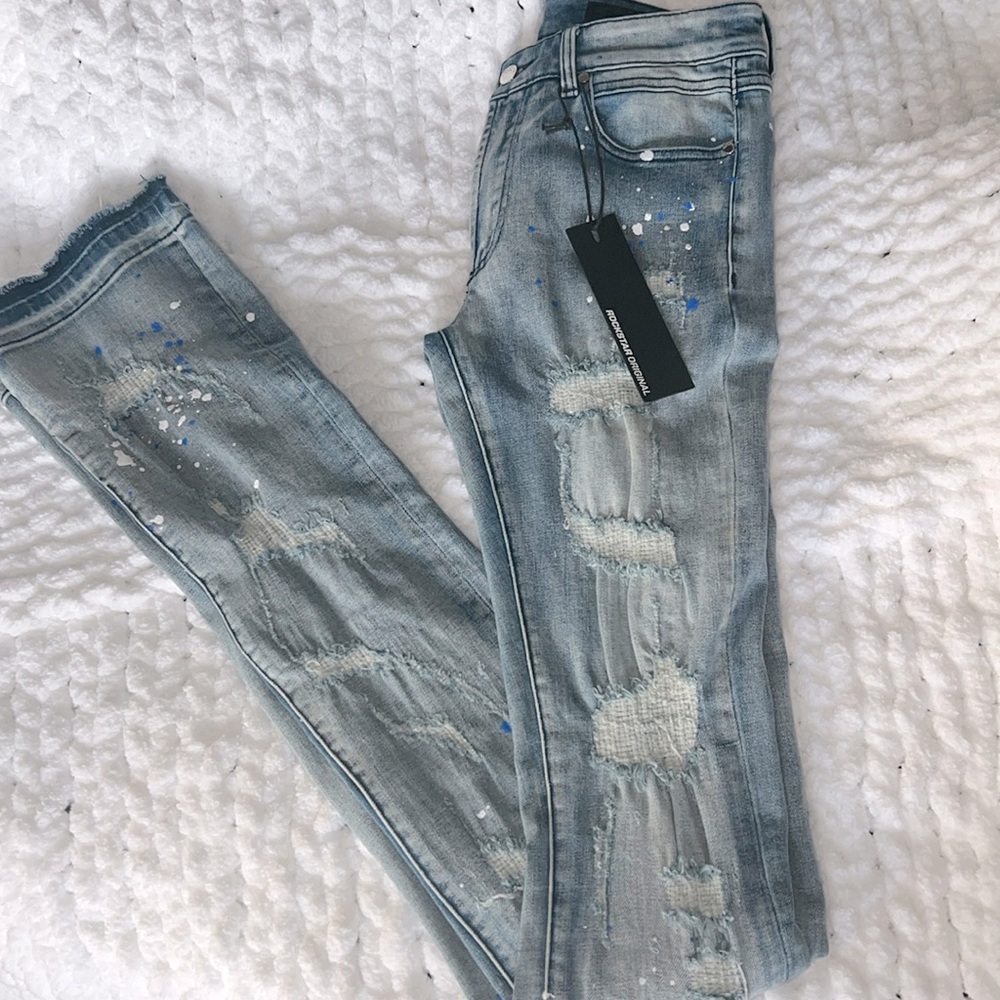 Rockstar Original Blue Skinny Jeans for Men